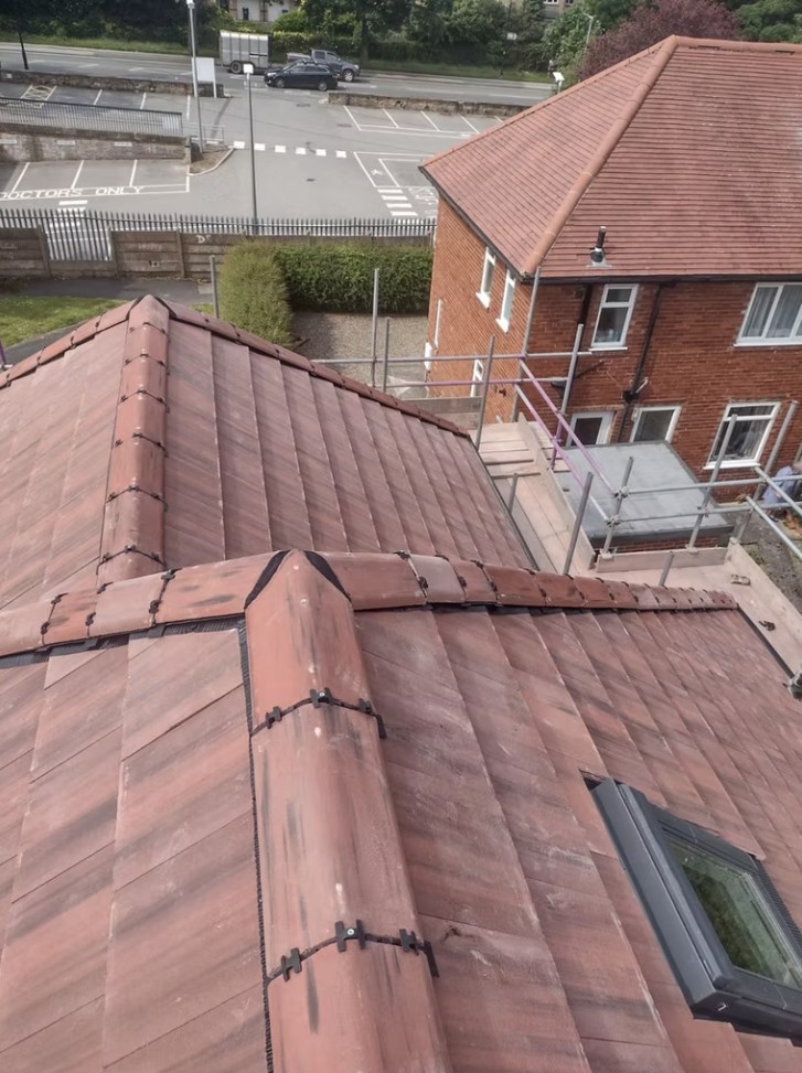 Completed tiled roof project in Leeds